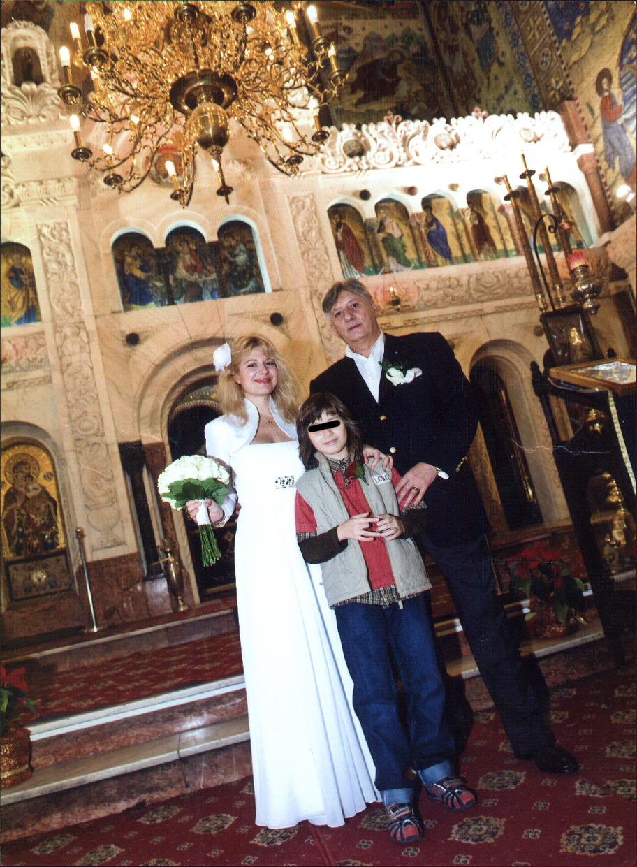 La nunta afaceristului cu pictorita Cosmina a participat si fiul sau din relatia anterioara avuta cu Alina