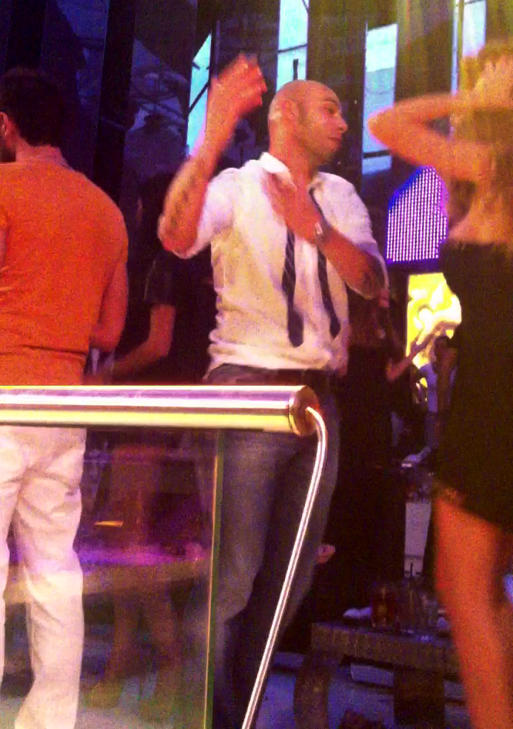 Fostul dinamovist pare ca se descurca foarte bine pe ringul de dans