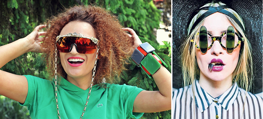 Carmen compune tinute in jurul pieselor create de ea si le accesorizeaza excentric, la fel ca Iulia Albu