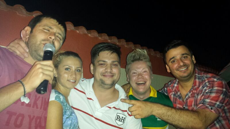 Raul Rusescu a cantat manele la microfon