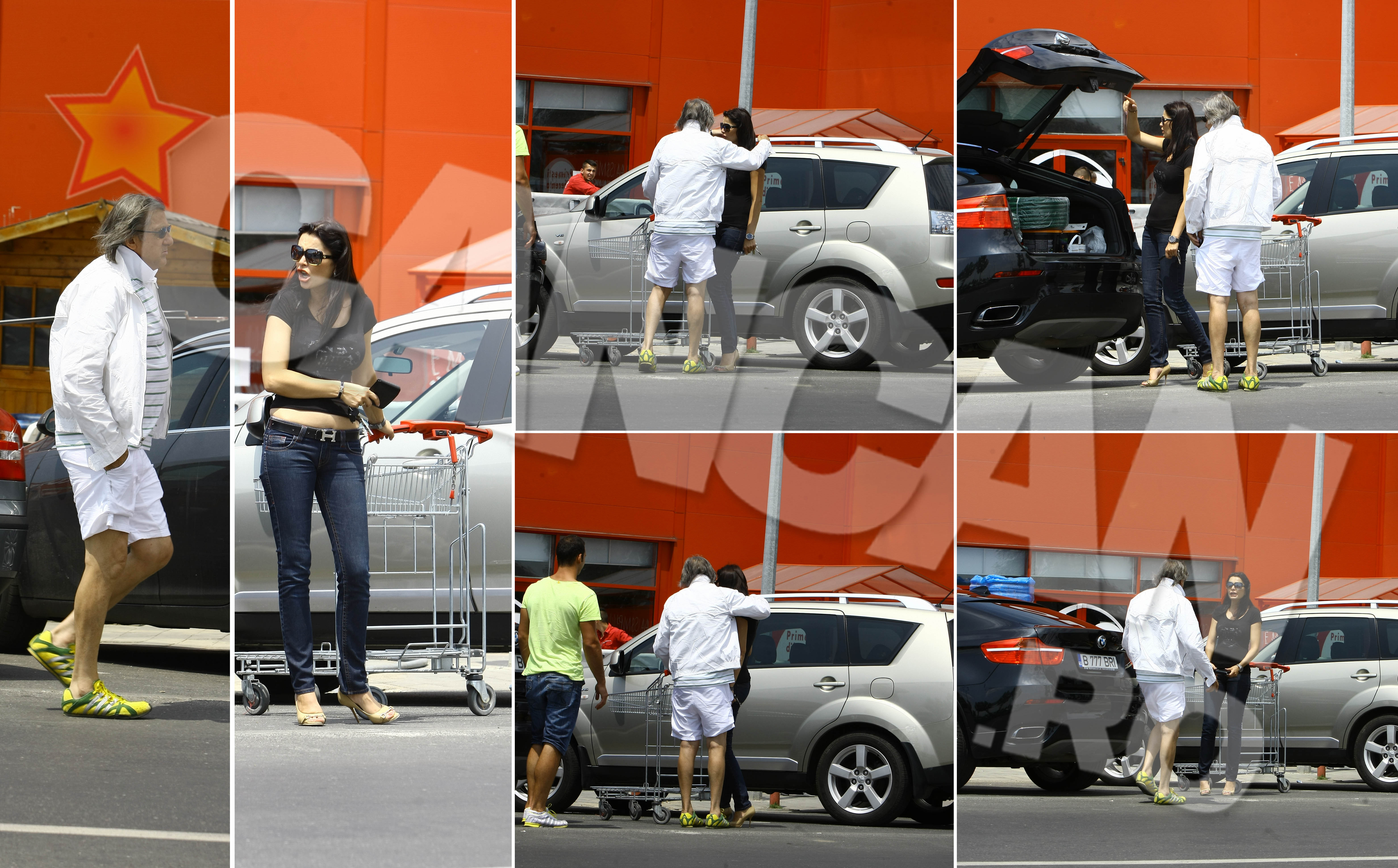 Brigitte i-a reprosat lui Ilie nervoasa din cale afara ca a carat singura bidoanele de vopsea, iar el a impacat-o repede luand-o in brate si pupand-o tandru