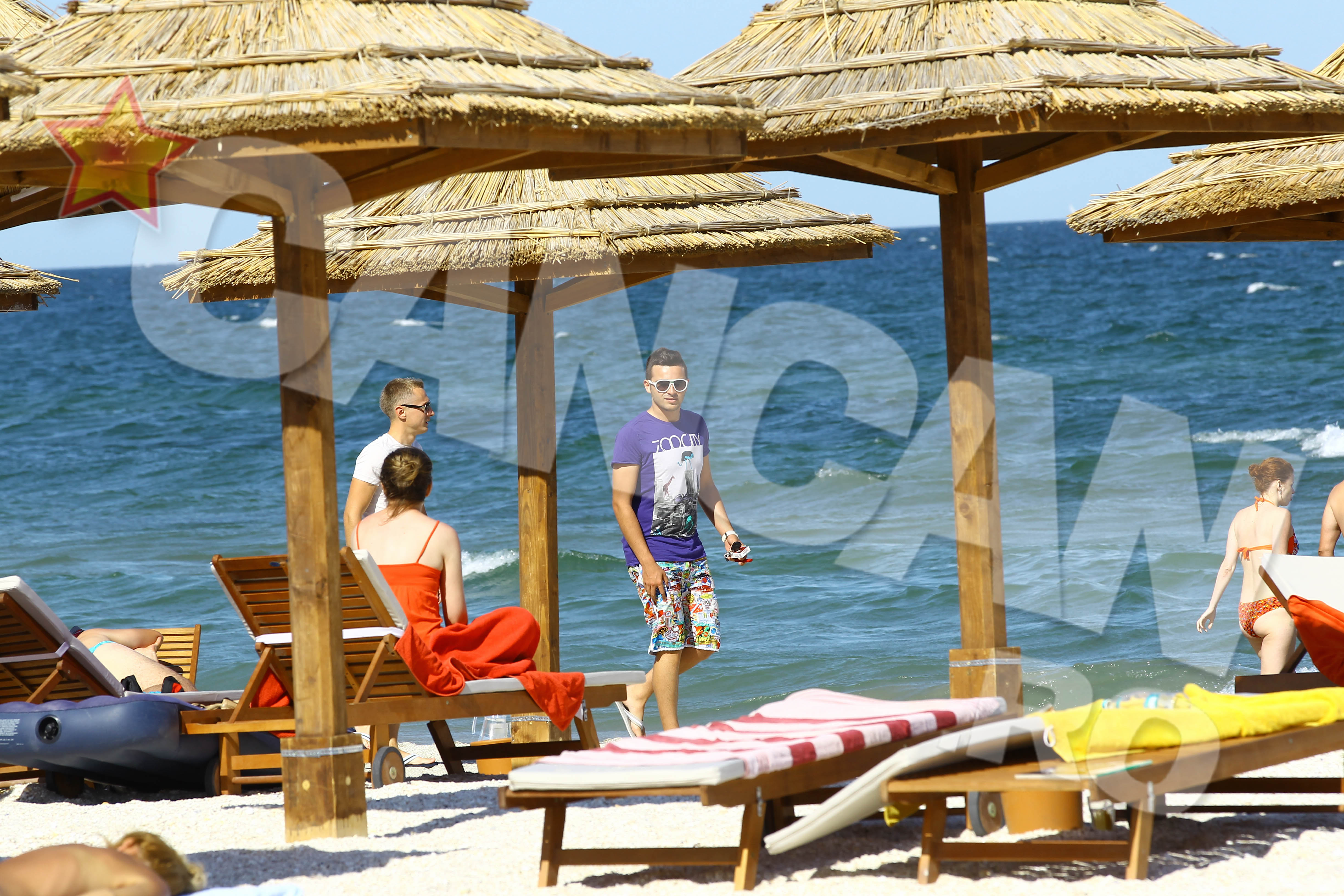 Raducu Mazare a aparut pe plaja din Mamaia, dar nu pentru o