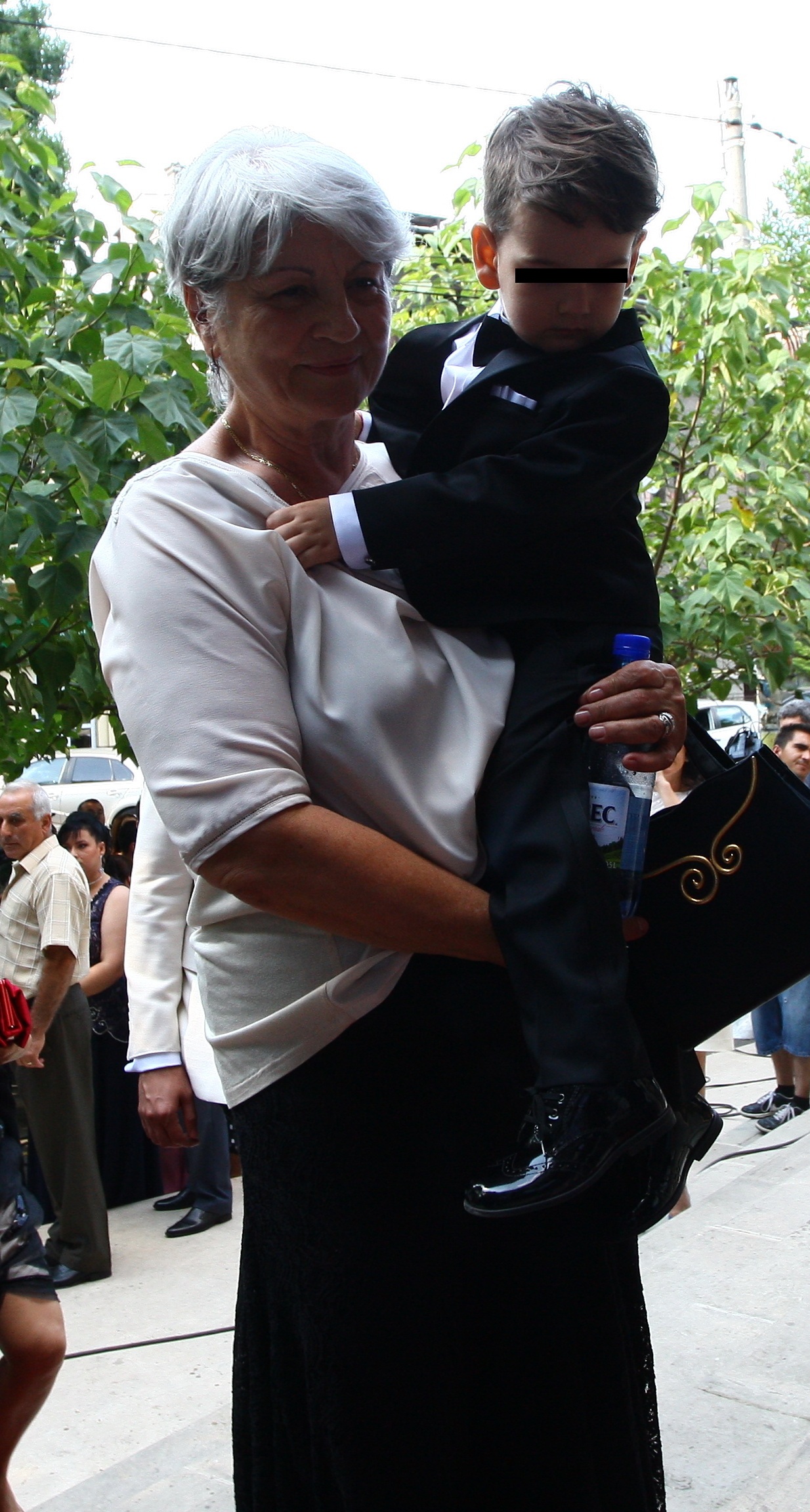 Nepotul selectionerului Romaniei a fost un mic cavaler de onoare la nunta mamei sale