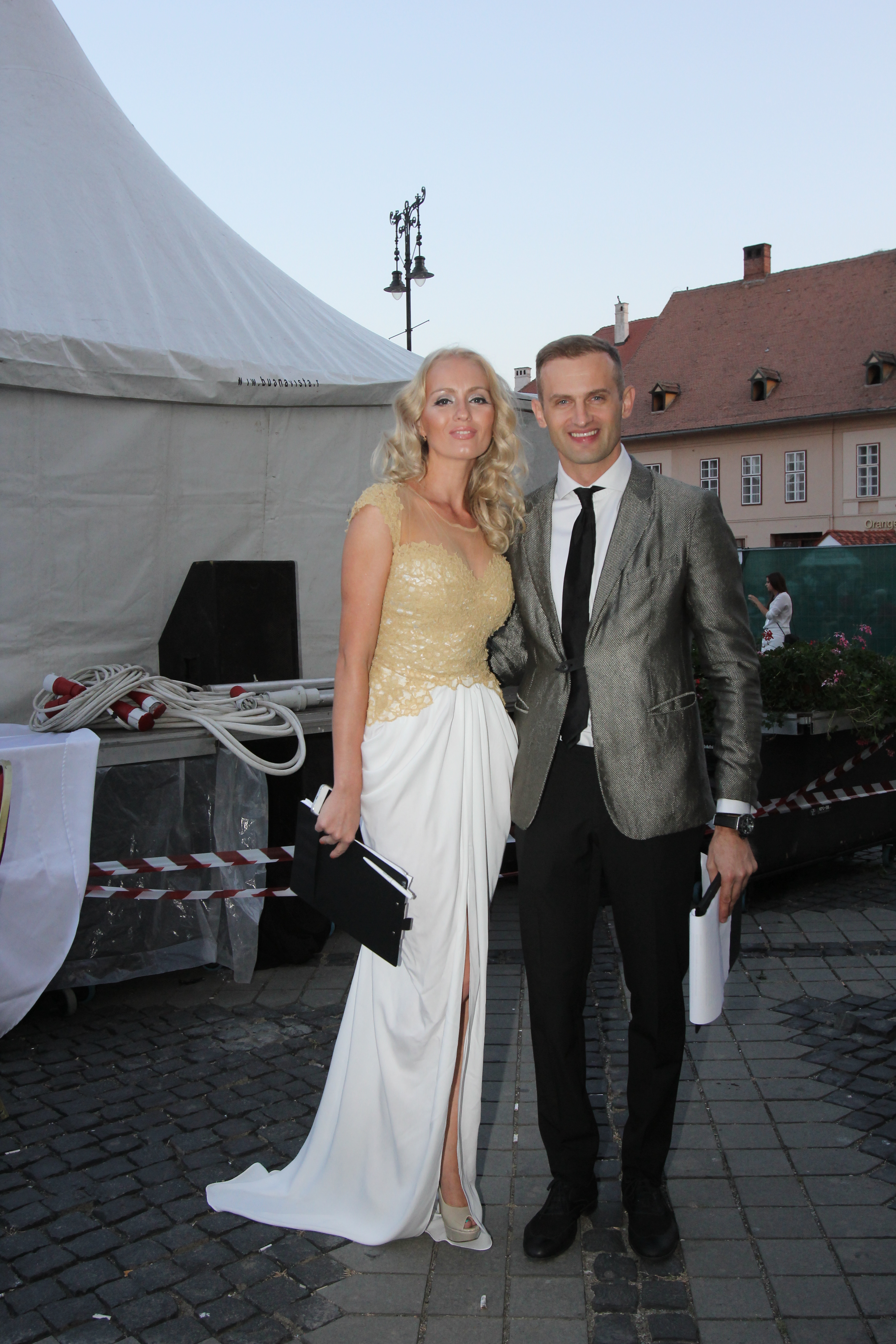 Sorin a venit la Sibiu pentru a prezenta un concurs de Miss