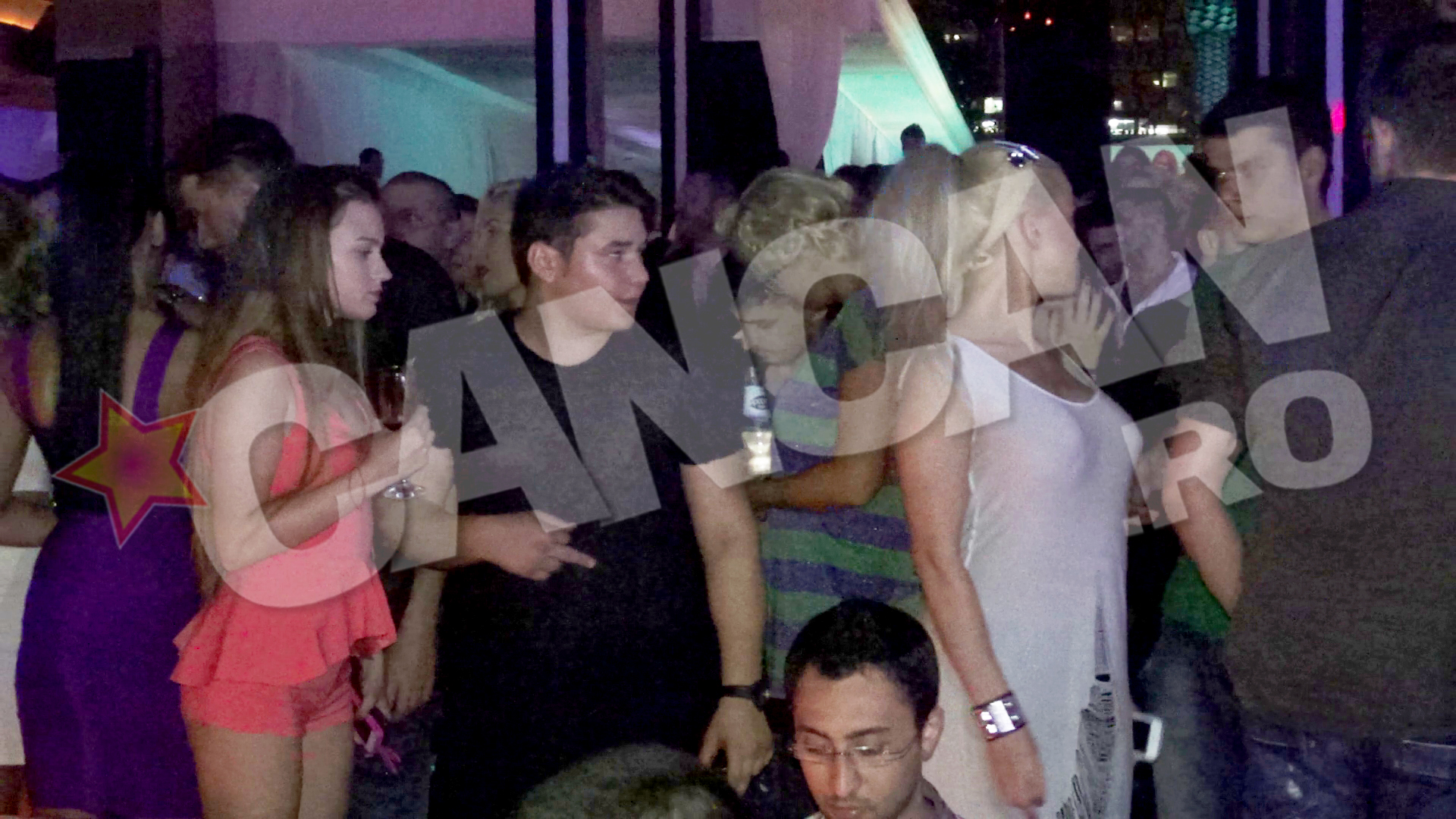 In urma cu o luna, Patrick isi clatea ochii cu dame bine si gura cu sampanie intr-un club din Capitala