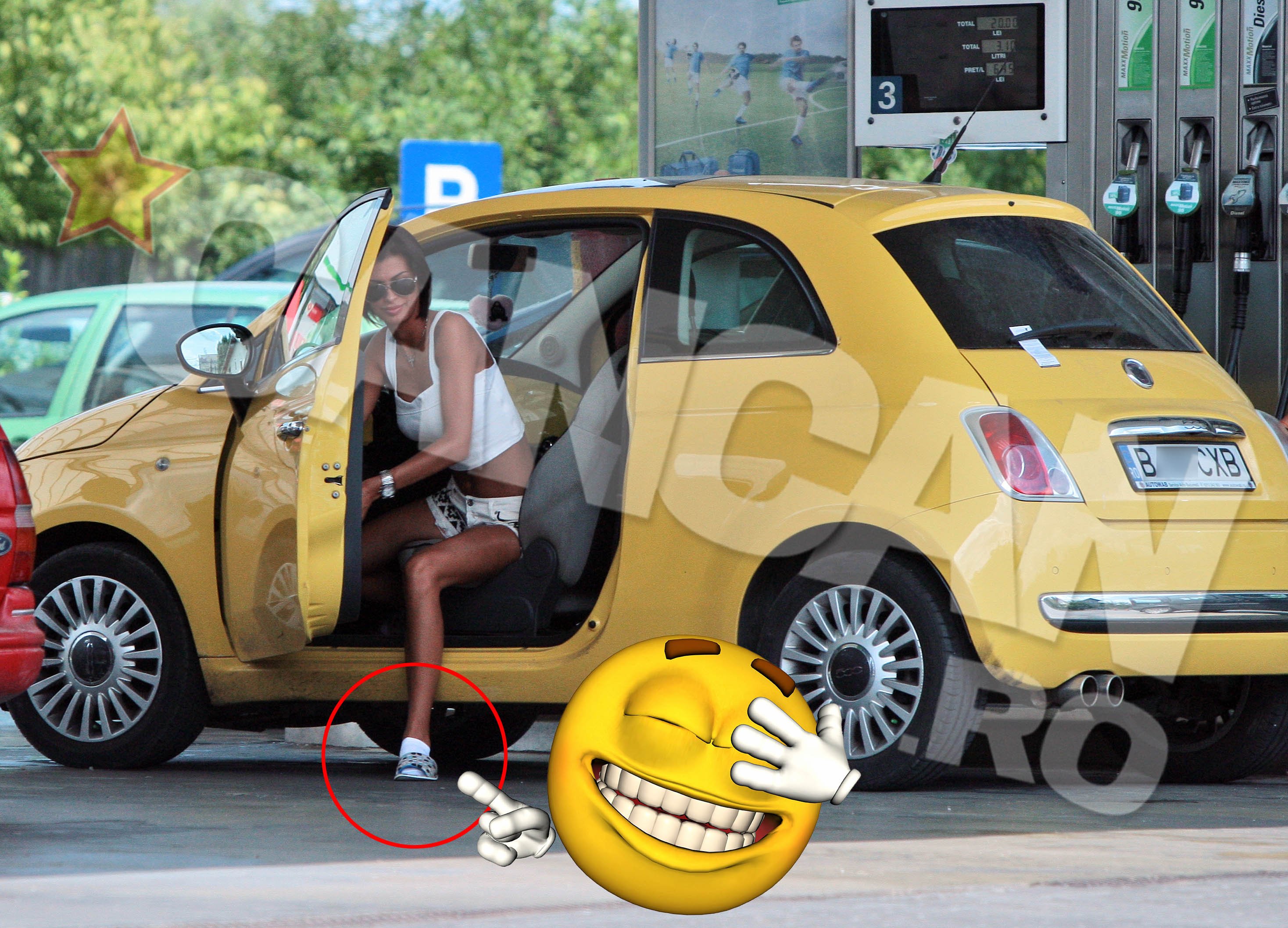 Madalina a ajuns la benzinarie