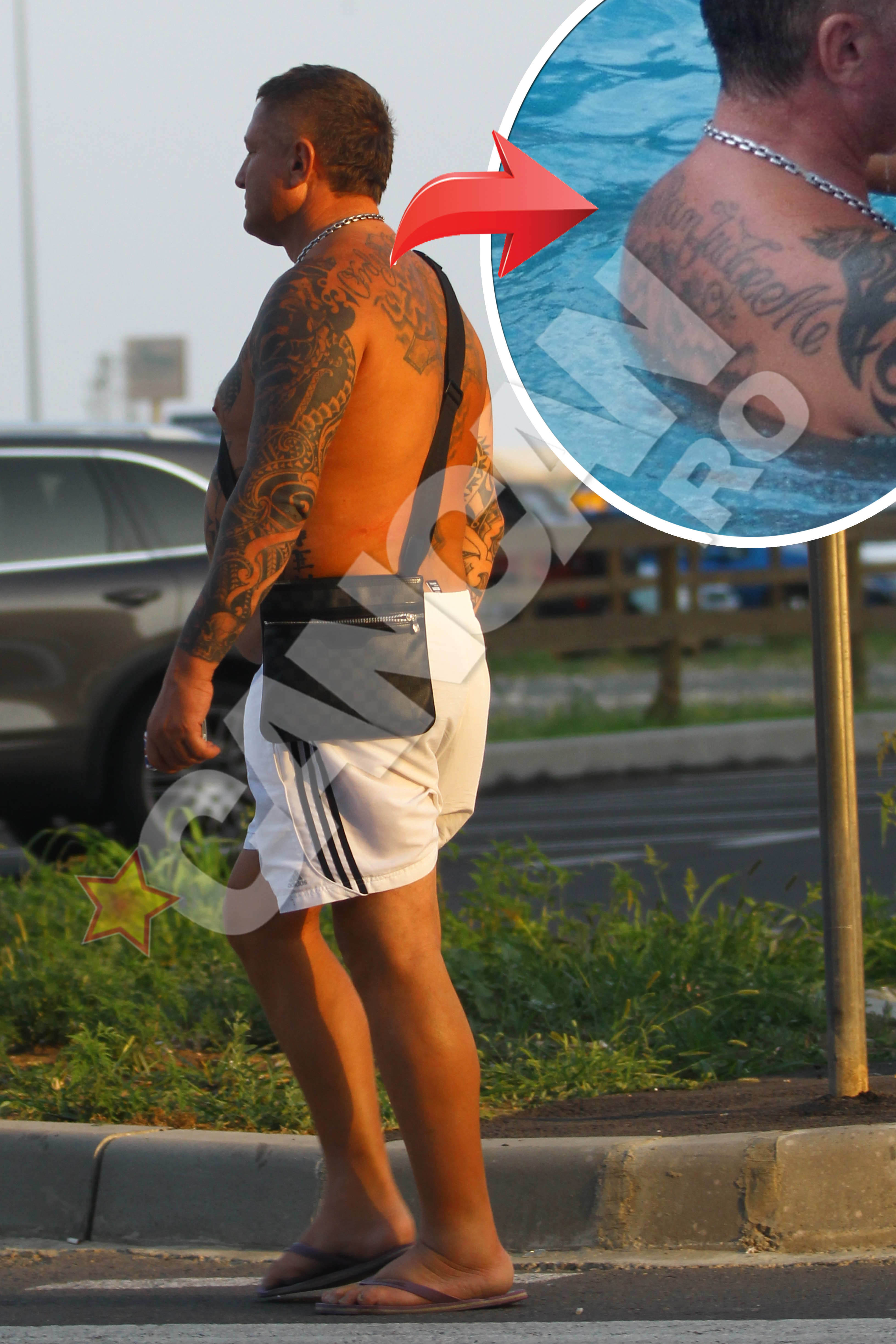 Pe spate si-a scris Only God can udge me (Numai Dumnezeu ma poate judeca)