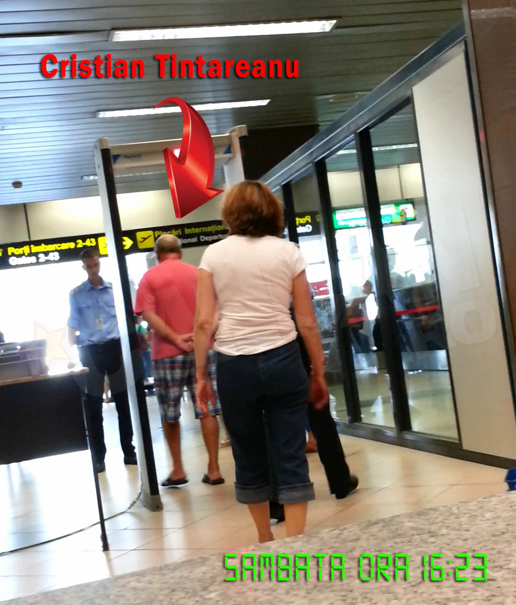 Barbatul trece fara nicio problema de punctul de control