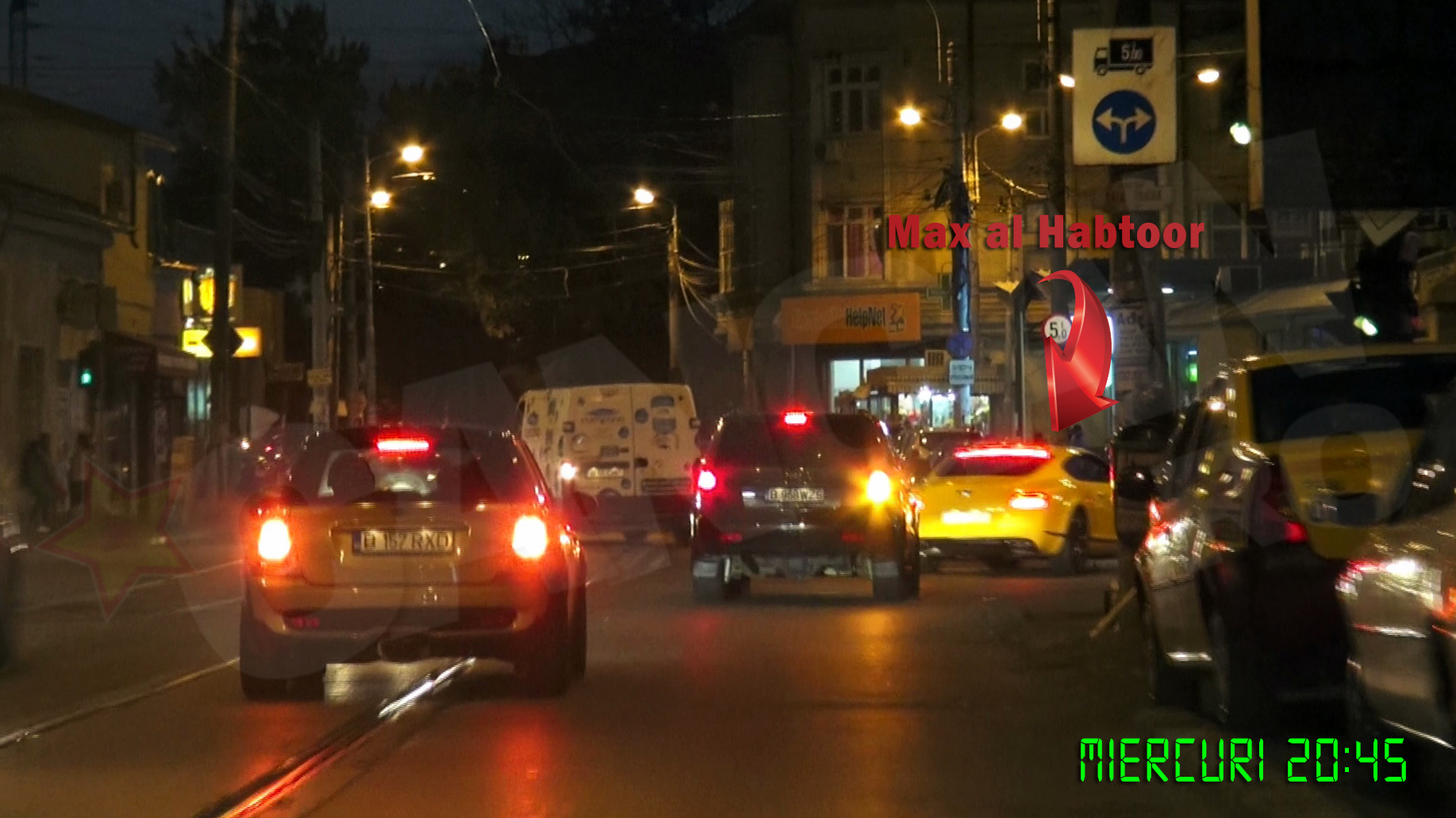 Masina lui Al Habtoor a fost incadrata de cele ale amicilor sai