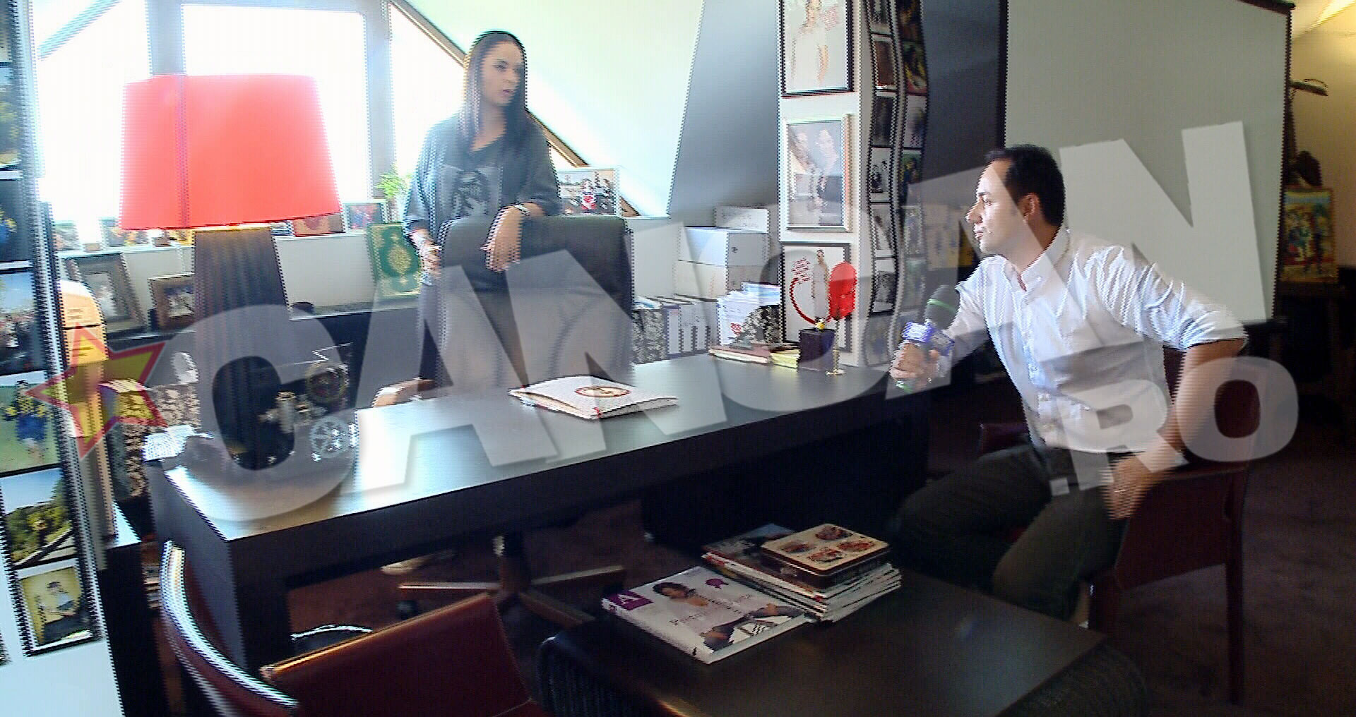 La resedinta Andreei se afla inclusiv o camera ce are rol de birou al vedetei