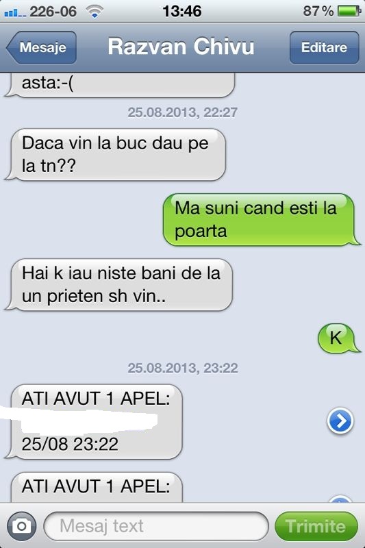 Fratele asistentei Tv incepuse sa-i ceara bani separat de sora lui