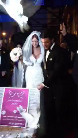 Bianca si Victor, fericiti in primele momente după cununie