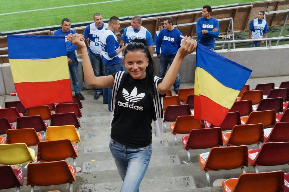 Antonela e o mare sustinatoare a echipei nationale de fotbal