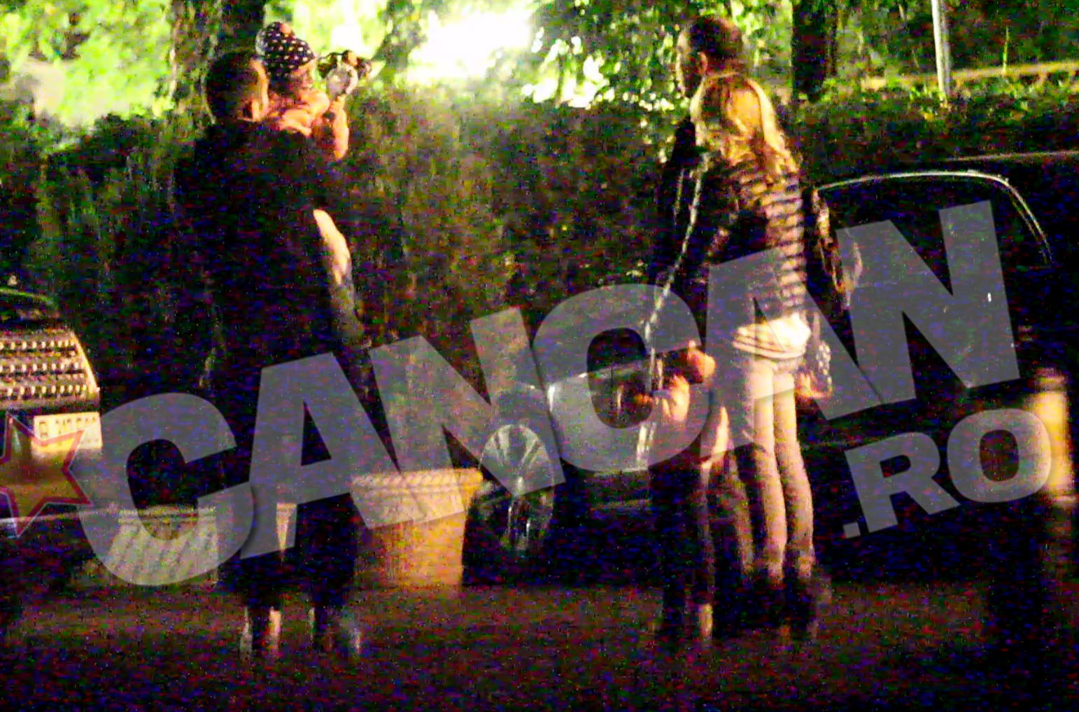 In parcare, inainte de a le trimite pe fetite acasa, Morar s-a jucat cu ele