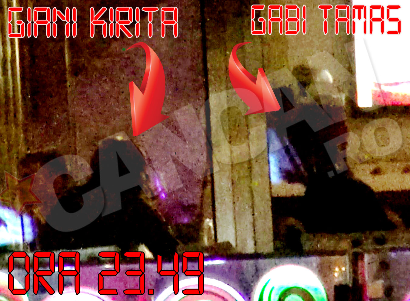 Kirita a venit sa-l sprijine pe amicul sau care tocmai incheiase meciul cu Pancu