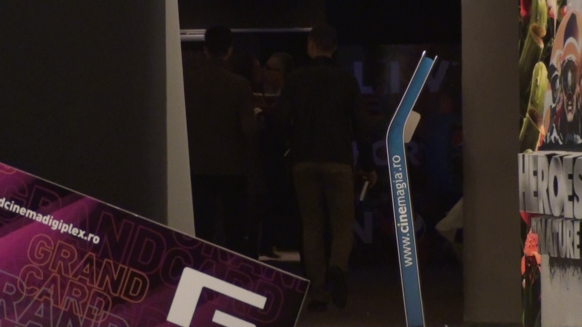 Andreea si iubitul ei s-au sarutat patimas inainte de a intra la film