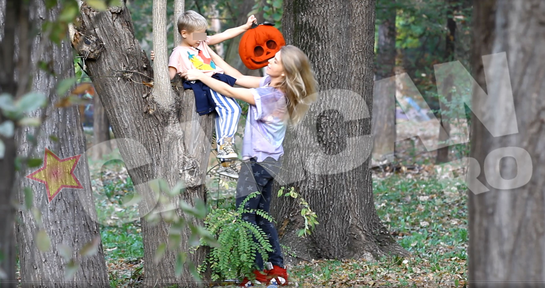 Prinsa de actiune, cantareata l-a urcat pe Robin intr-un copac