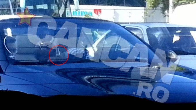 Mai 2013. Vladimir Draghia bea bere in timp ce conduce prin Bucuresti