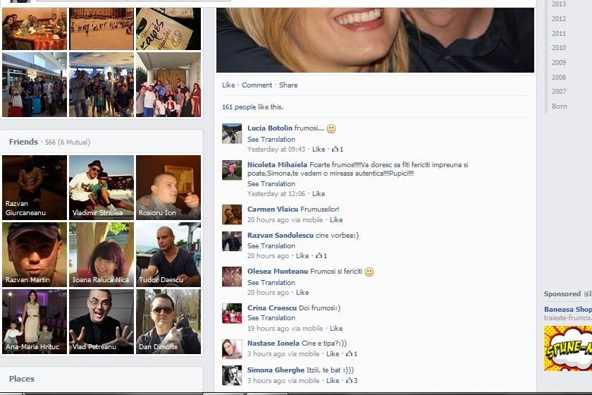 Comentariile prietenilor sunt o dovada clara ca vor sa o vada pe Simona maritata