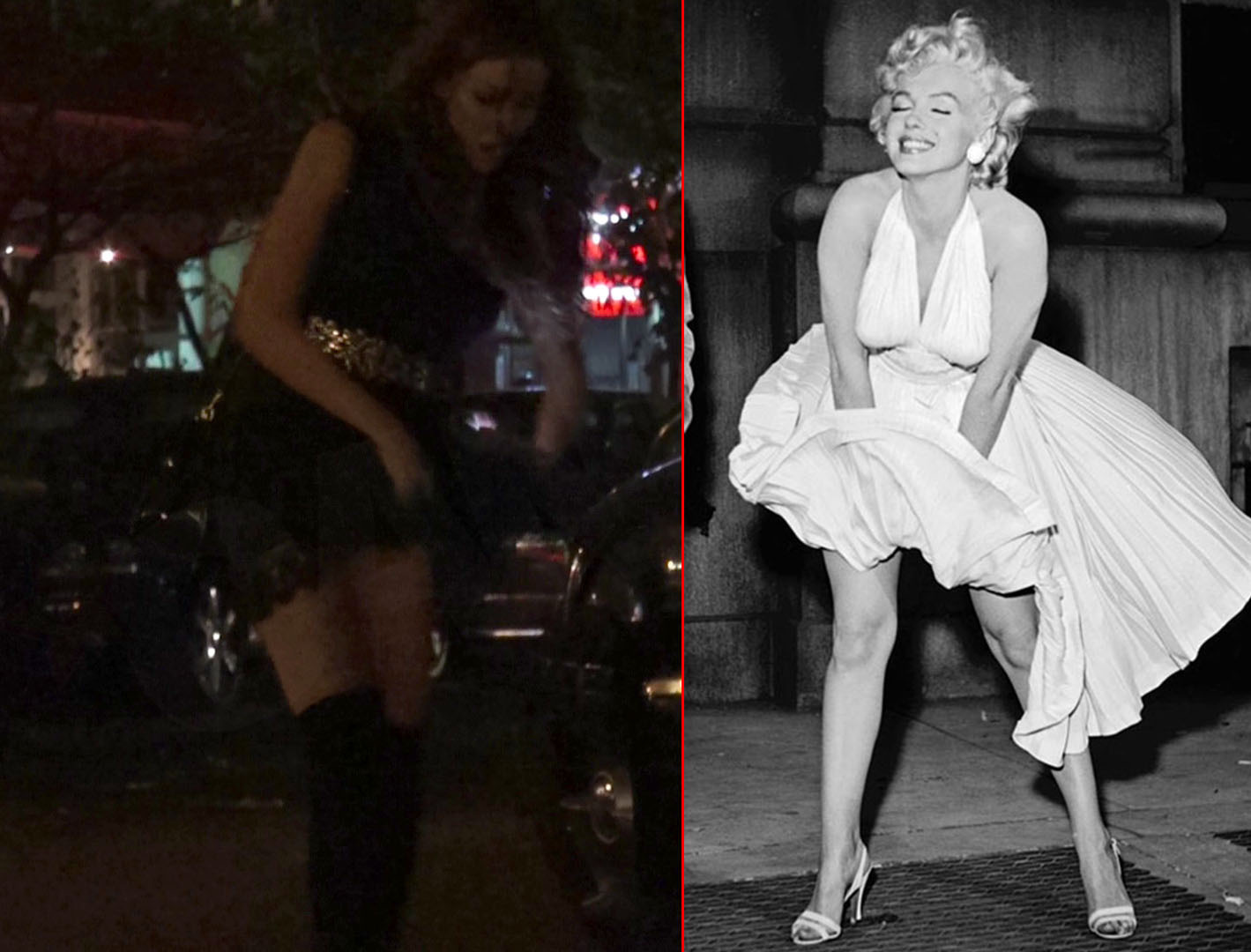 Bianca a patit, intr-o parcare, exact ca Marilyn Monroe