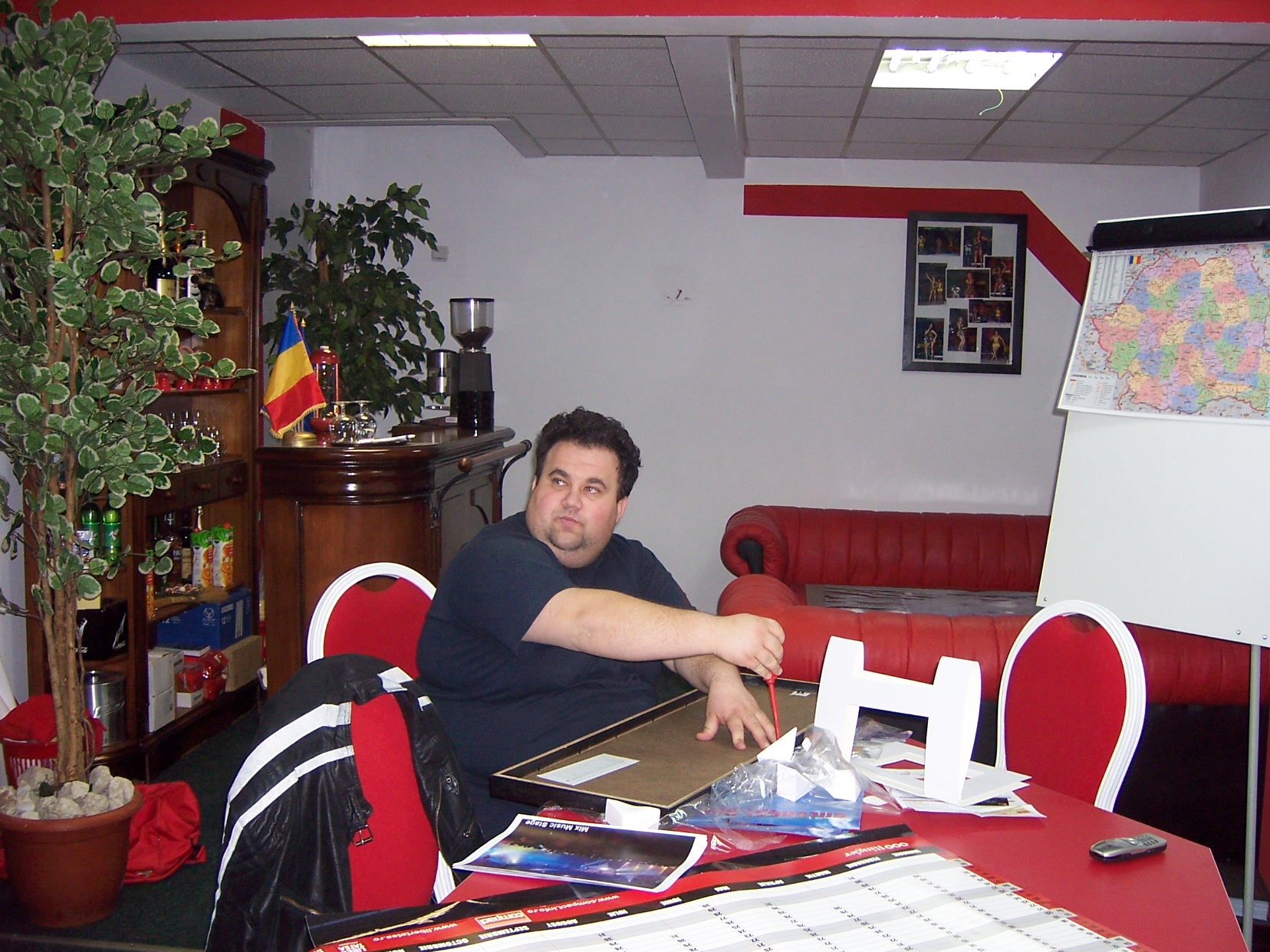 Marius Gavrila nu parea deranjat de faptul ca ajunsese obez