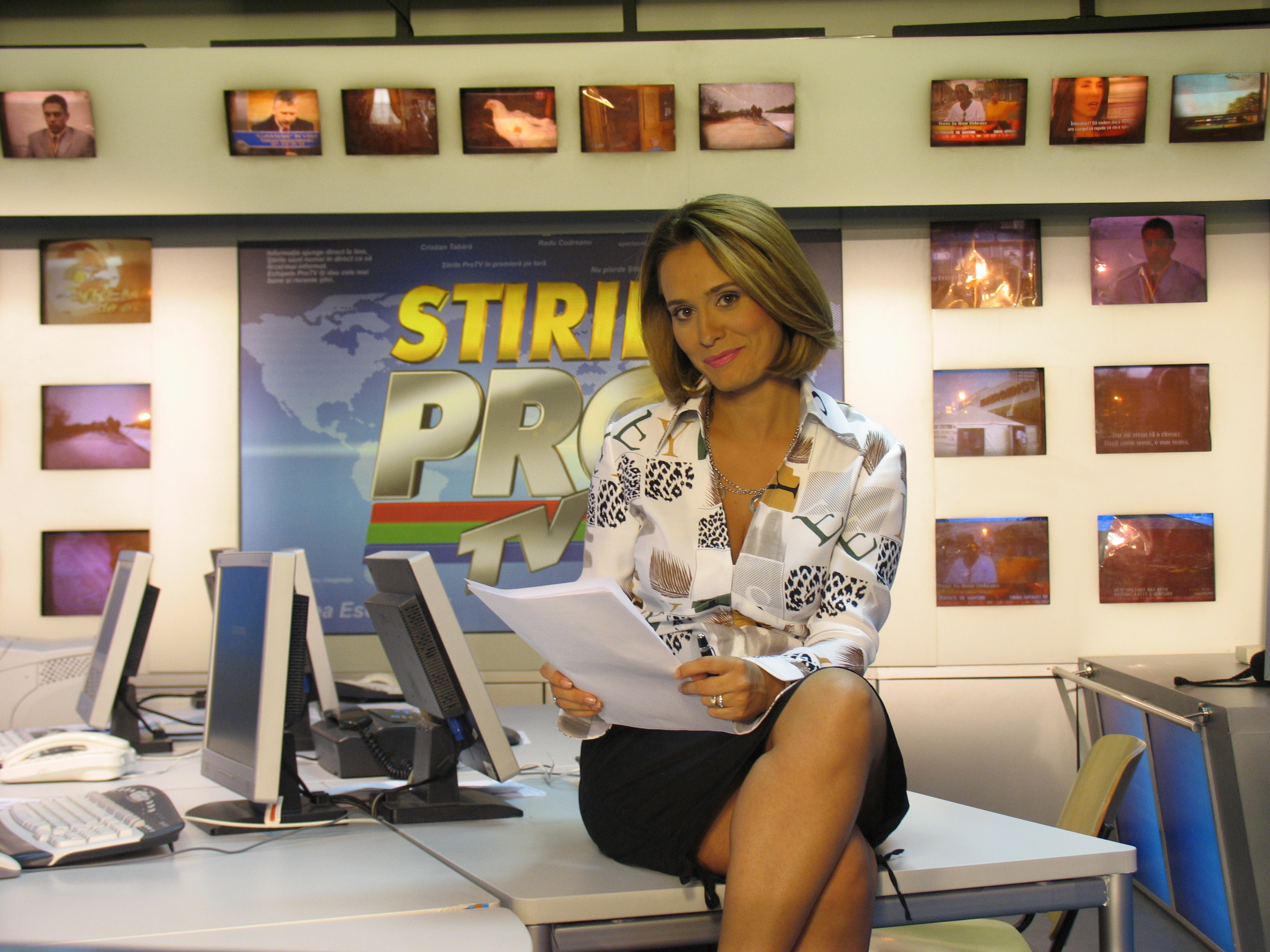 In anul 2005, Andreea Esca incepea sa-si schimbe nuanta parului