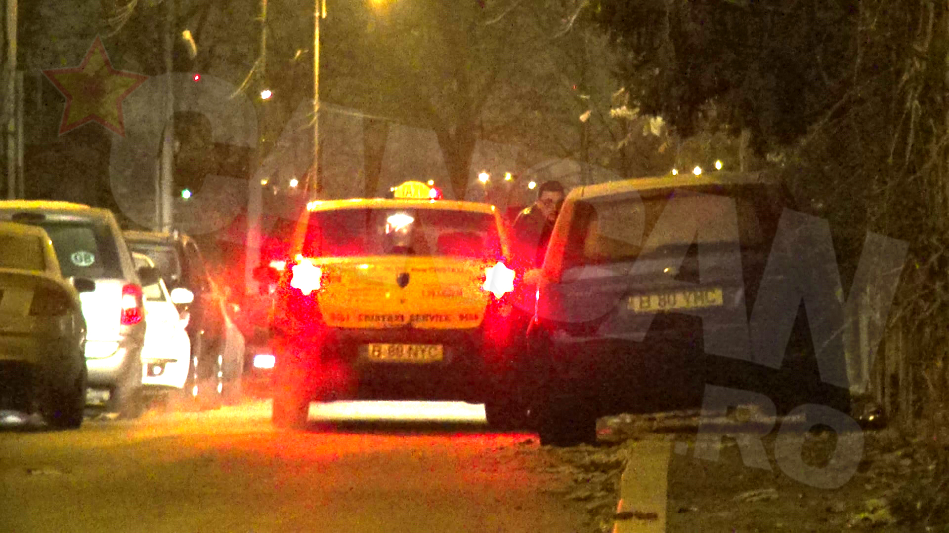 Ajuns acasa singur, acesta coboara din taxi si intra in resedinta lui