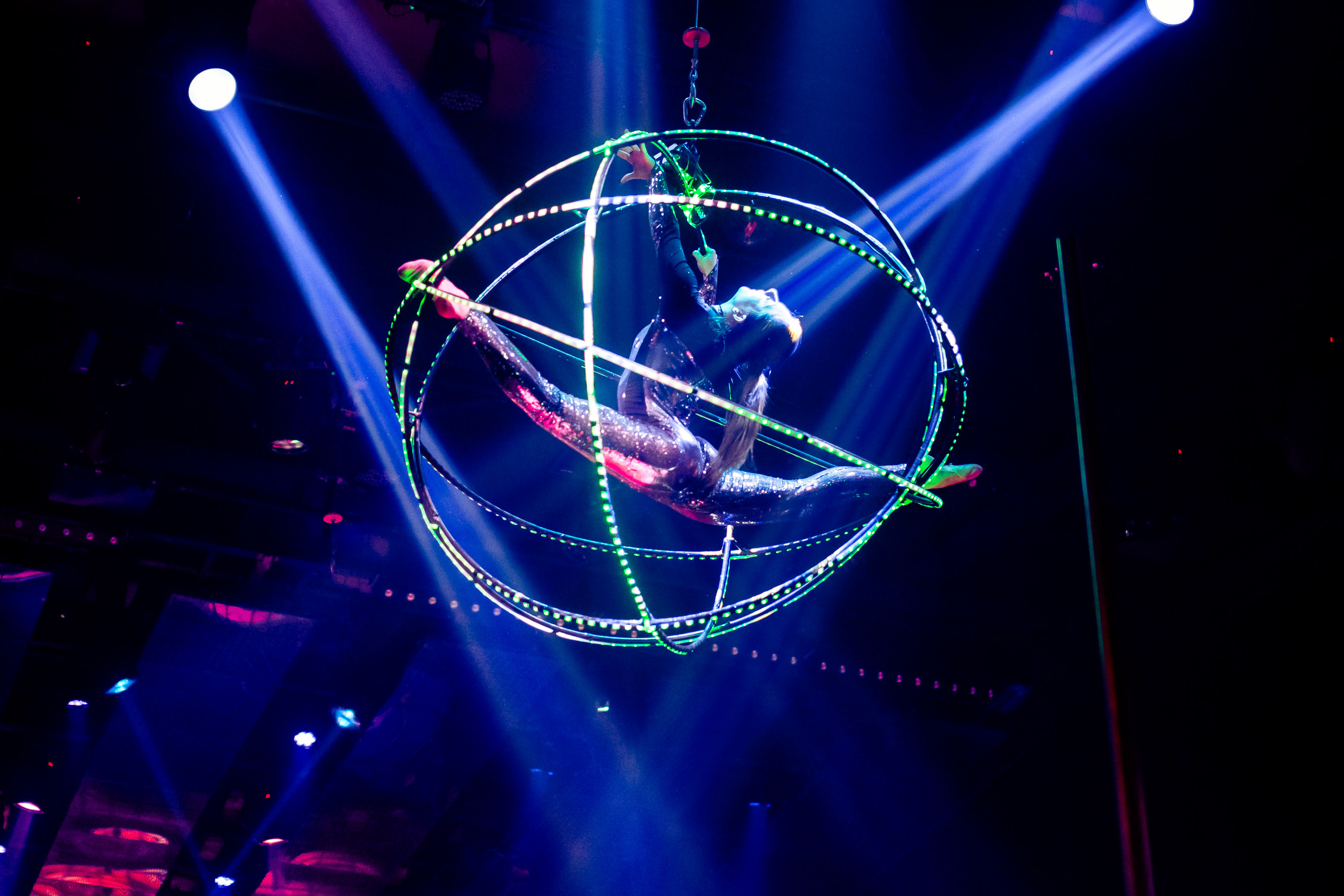 Clientii s-au delectat cu un show deosebit de lasere