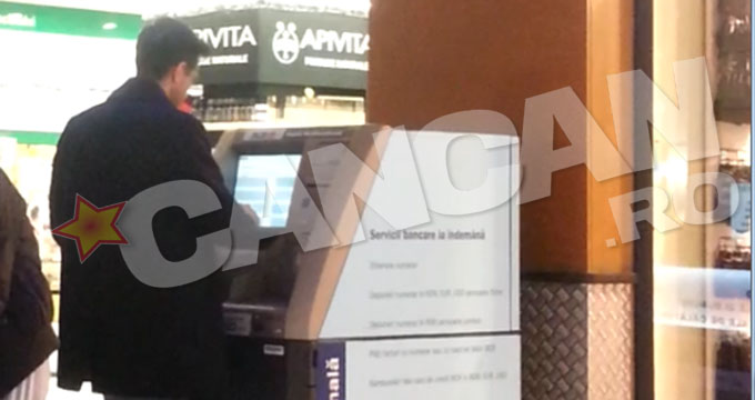 Cantaretul a scos bani de la bancomat