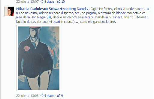 In urma cu cateva luni, Mihaela Radulescu i-a explicat lui Daniel Constantin ca nu are motive sa fie gelos pe Gigi