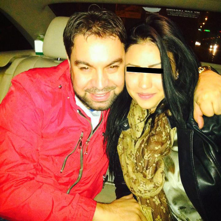 Florin si fata s-au fotografiat in masina lui