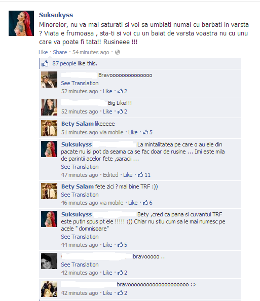 Bety este suparata pe tinerele care se cupleaza cu barbati mai in varsta