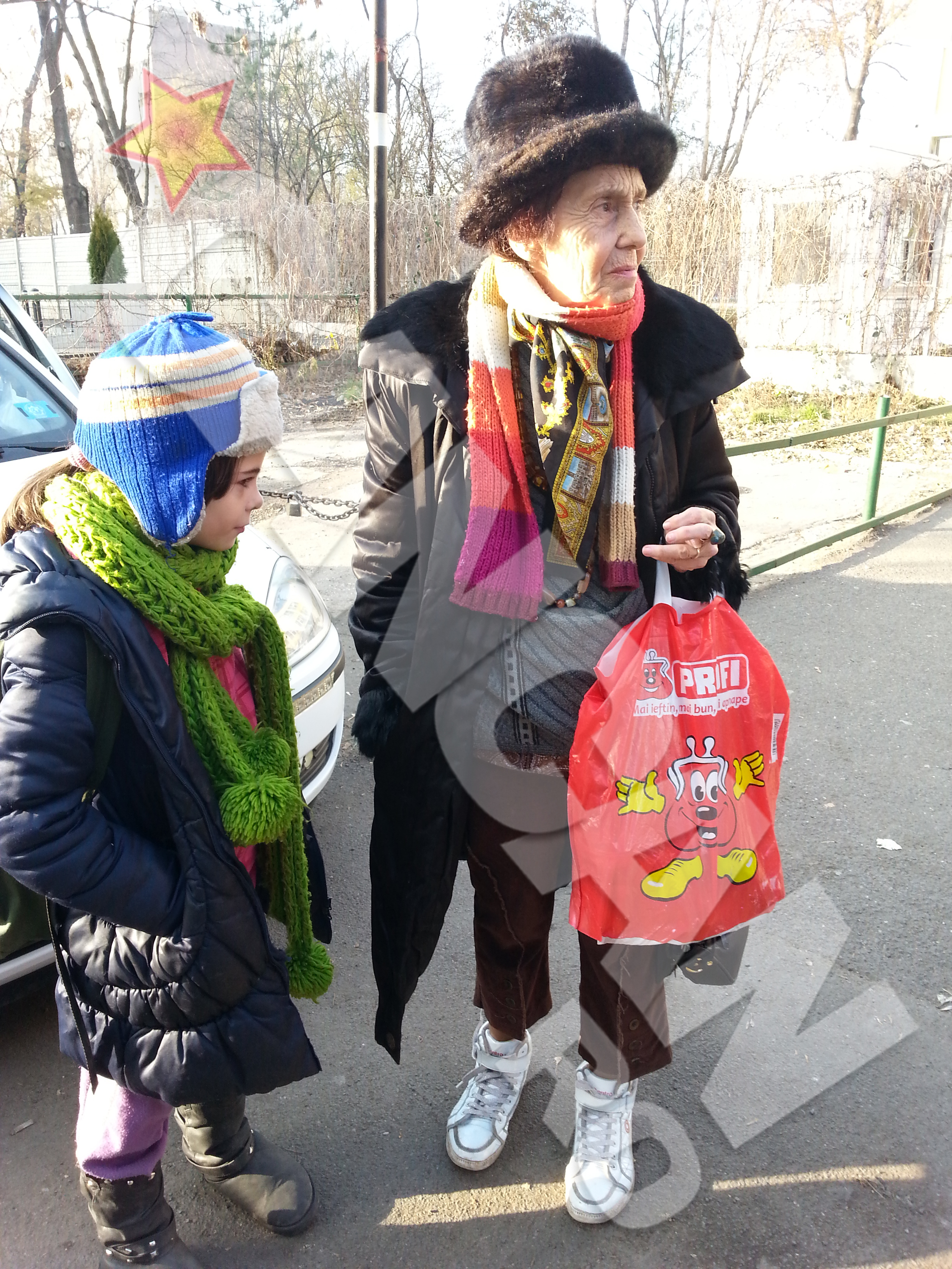 Adriana Iliescu vine zilnic sa isi ia fetita de la scoala