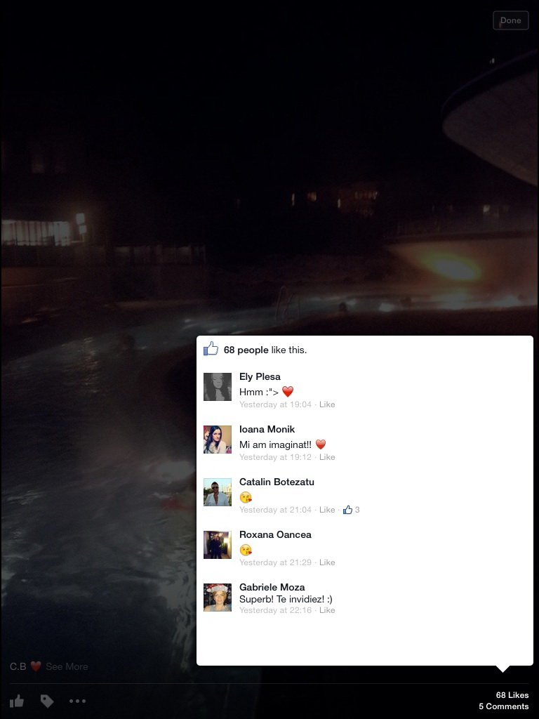 Cei doi au comentat pe fotografia lui Catalin, semn ca sunt prieteni, cel putin virtual