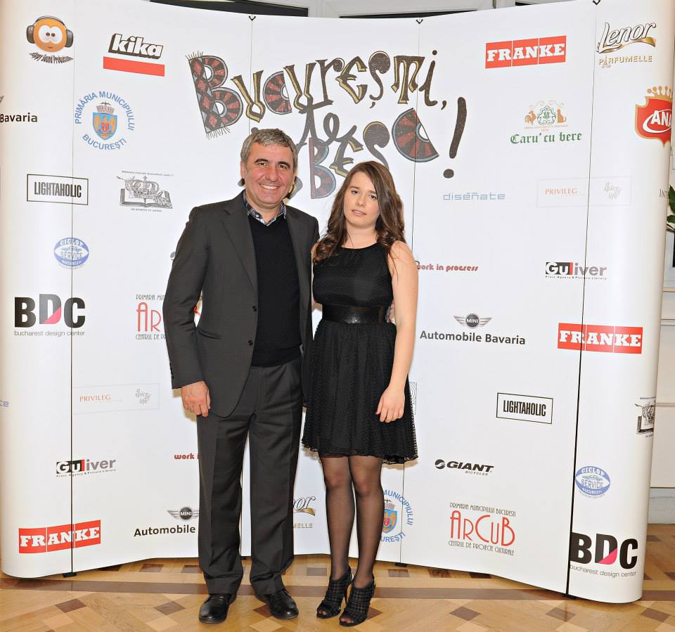 Hagi a fost tare mandru de fiica sa la premiera filmului 