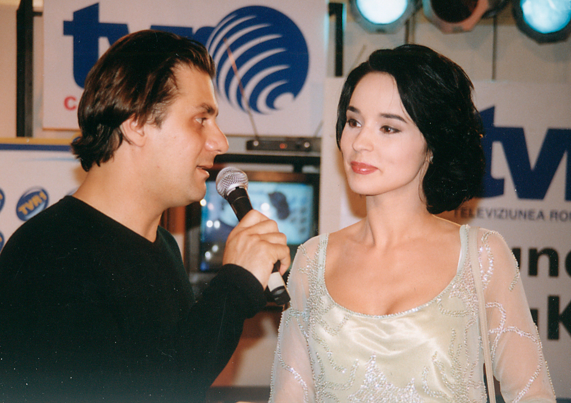 Andreea Marin cu Marian Ionescu intr-una dintre editiile emisiunii