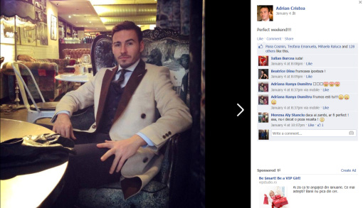 Adrian Cristea a scris pe Facebook faptul ca a avut un weekend perfect