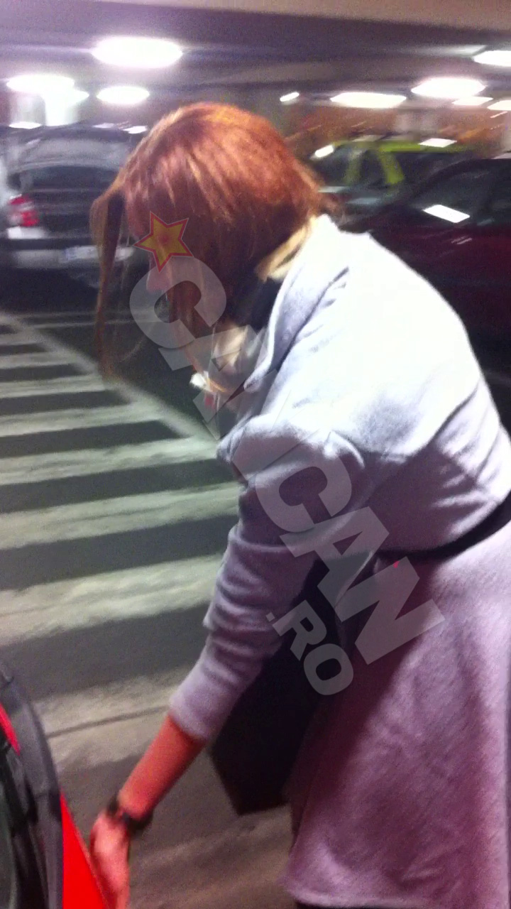 Bianca a refuzat sa dea vreo declaratie, la aeroport