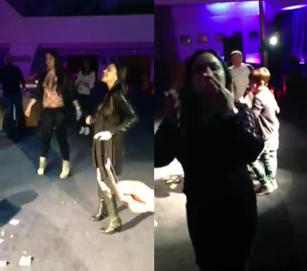 Sotia si fiica lui Adi Minune au dansat vesele, pe margine