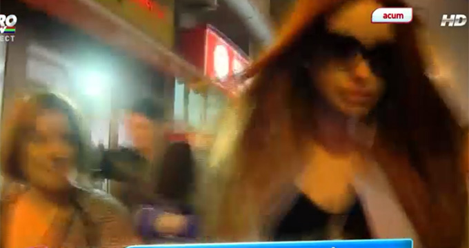 Bianca Dragusanu a petrecut cateva ore la plimbare