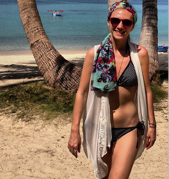 Actrita are un trup bine lucrat si se mandreste cu asta