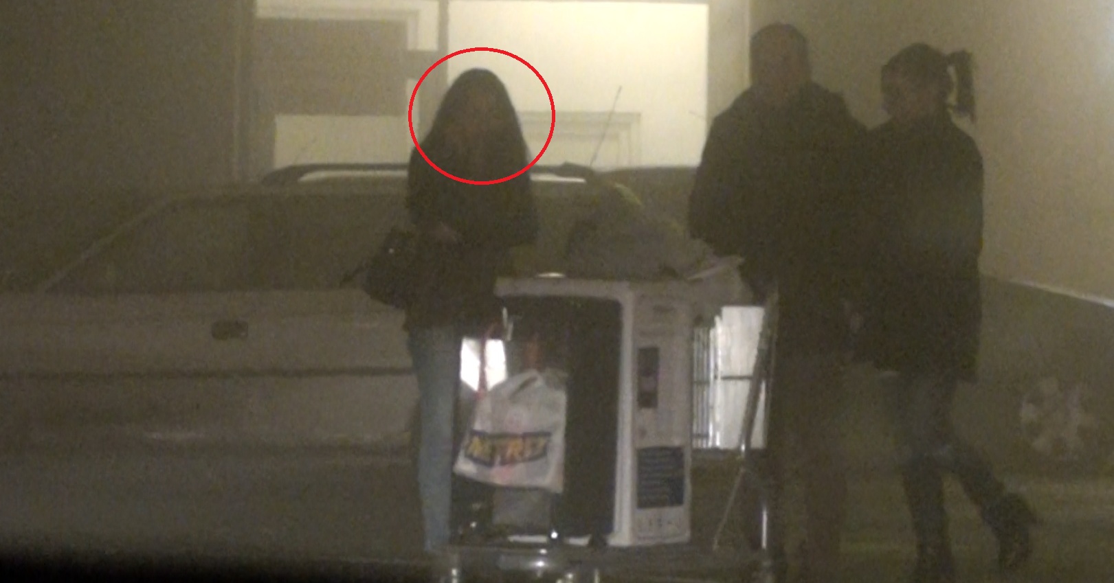 Inainte de iesi in oras, Catalina isi ia prietenii cu taxiul dintr-un centru comercial