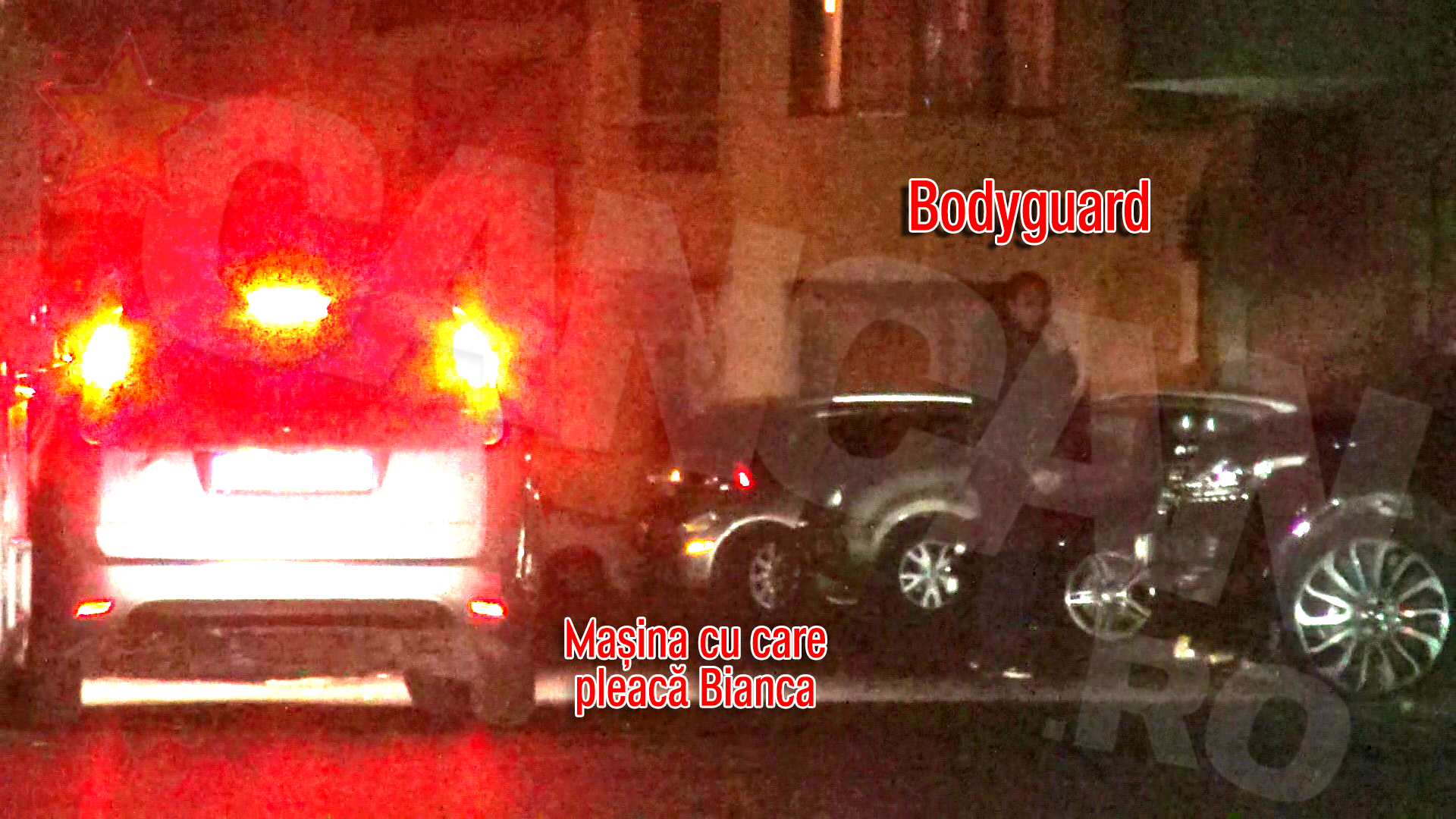 Bodyguarzii au testat foarte bine terenul, inainte ca masina in care se afla Bianca sa plece de la blocul lui Cristea catre clubul de pe Stefan cel Mare