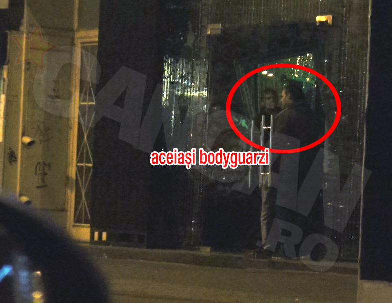 Acelasi bodyguard care era in parcare in fata blocului lui Cristea este acum si la club