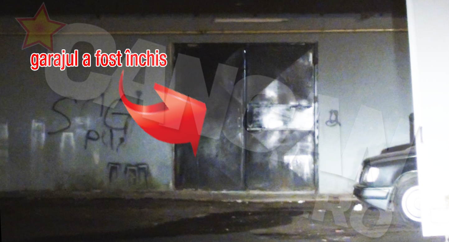 Garajul unde a fost adusa masina cu Bianca e acum gol