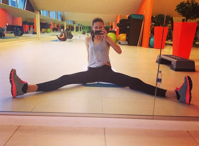 Daniela Aciu trage din greu la sala