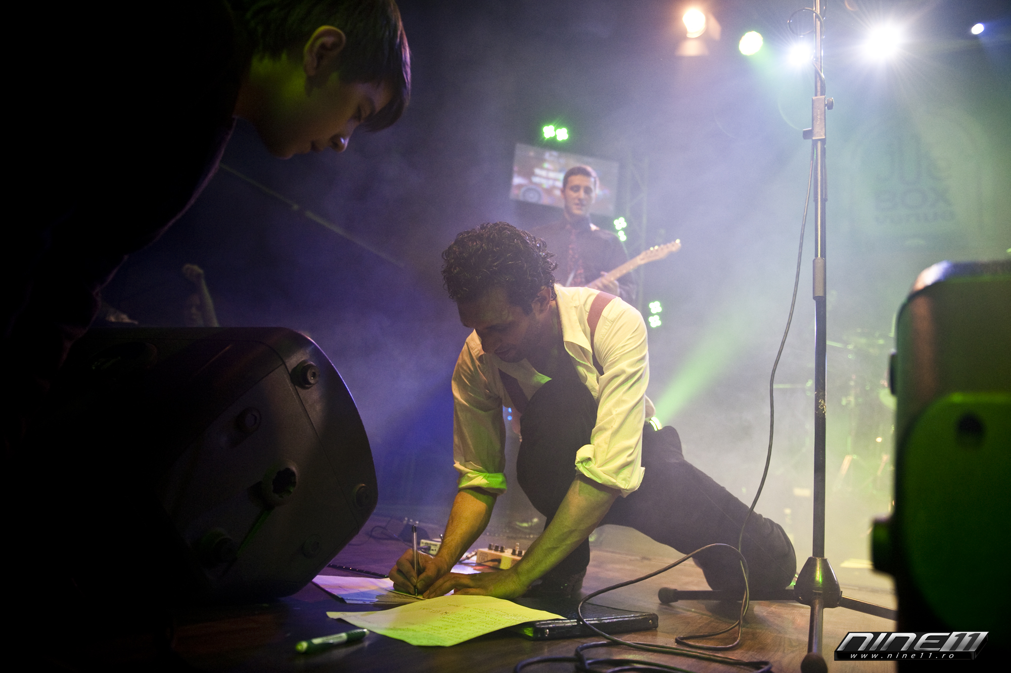 Iulian Canaf, la unul dintre spectacolele sale sursa: arhiva personala