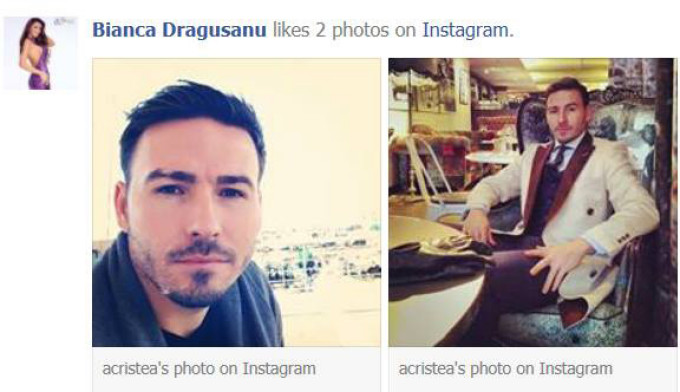 Bianca Dragusanu i-a dat like lui Cristea