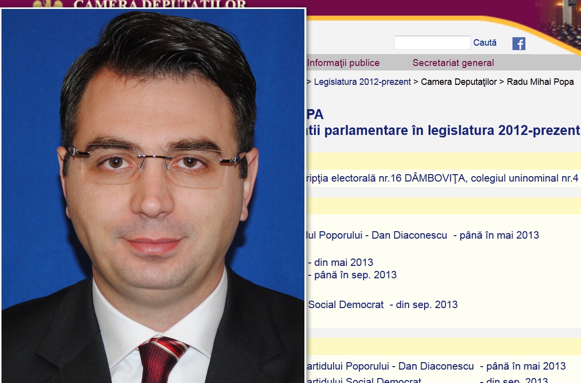 Radu Popa a ajuns deputat pe listele PP-DD