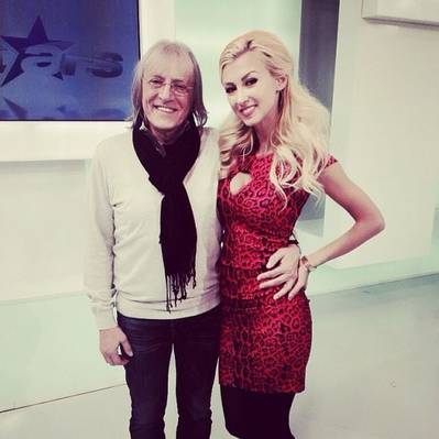 Andreea Balan s-a pozat mandra la bratul lui Mihai Constantinescu